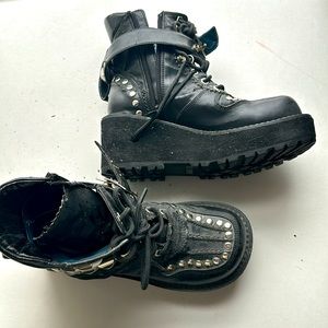 🖤 Studded platform boots—Harajuku, Lolita, Goth, Punk! 🖤